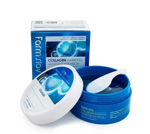 FARMSTAY Collagen Water Full Hydrogel Eye Patch moisturizing  eye mask skin care korea cosmetic soothing Nutrition Jar Type