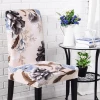 Fashion color printing and dyeing chair covers universal size modern short   spandex chair cover