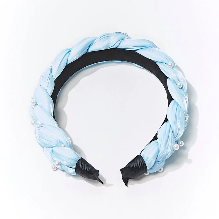 Fashion pearl padded braided headband fancy hair bands head band hairband accesories hair accessories for women