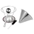 FDA approval Double-layer Delicate pour over coffee dripper In stock