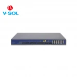 Fiber optic equipment 8 PON 1U 20KM/40KM FTTH EPON OLT SFP support L3 Router or Switch
