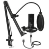 Fifine Condenser USB Mic Desktop gaming youtube Recording Studio Microphone for Computer Laptop Microphone kit
