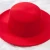 Import Flat Brim Sombreros Womens Lady Imitate Wool Felt Fedora Hats with Faux Leather Ribbon from China