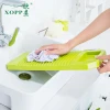 Flat Colorful Cheap Anti-Skid Plastic Washboard Durable Simple Clean Scrubboard Laundry Tool