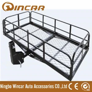 Foldable Hitch Cargo Carrier Mounted Basket Luggage Rack with 2&quot; Receiver