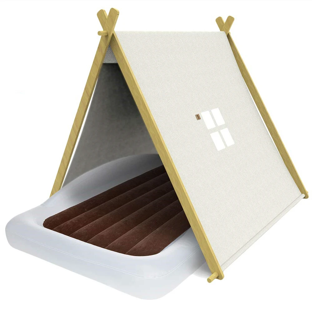 Foldable Teepee Play Tent Indoor & Outdoor Kids Play House Durable Washable 100% Canvas Tent