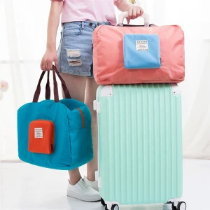 Foldable Tote Bag Organizer Duffel Bag Travelling Trolley Luggage Bag