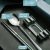 Import Food Grade Portable Tableware Elegant 304 Stainless Steel Spoon And Fork Chopsticks Stainless Cutlery Set from China