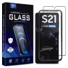 For Samsung S21 tempered glass screen protector with easy installation frame