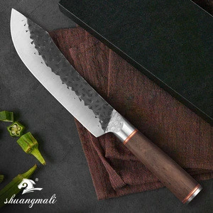 Forged Steel 5CR15MOV Meat Slicing Kitchen Knife With Ebony Wood Handle