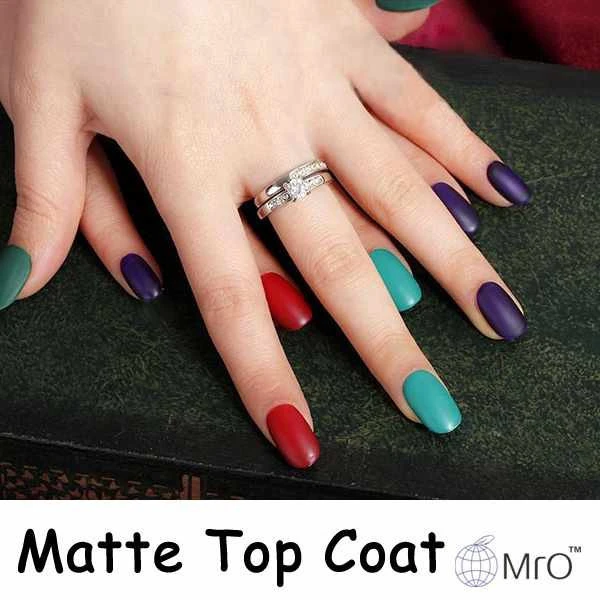 Free samples RS Nail High Quality Wholesale Nail Supplies Soak Off Matte Colour Uv Gel Nail Polish Top Coat