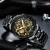 Free shipping NIBOSI New Hollow Fashion Large Dial Men&#x27;s Watch Multifunction Calendar Sports Watch Waterproof Quartz Watch