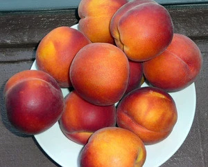 Fresh Red Sweet Peaches