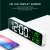 Import Full HD LED Music Wall Alarm Clock Mirrors Decor Wall Clock from China