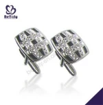 Funny design costume jewelry tungsten cuff links & tie clips