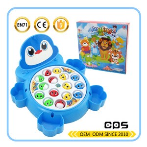 funny educational intelligent fishing game plastic baby learning toys