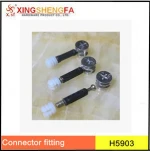 Furniture connector hardware 3 in 1 plastic nut