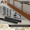 furniture hardware stair bottom wardrobe guide rail ball bearing full extension drawer slide