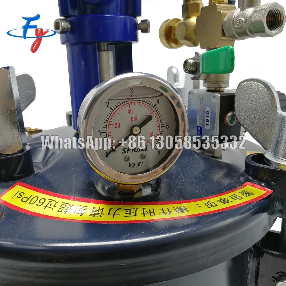 FY 40l Pressure Tank Pot Paint Sprayer, Automatic Air Agitator Paint Stirrer, Pressure Pot Tank Spray System