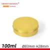 100g 100ml Colorful Aluminum Gift Tin Box For Hair Styling Wax Pomade Shampoo Car Wax 8328