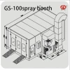 G&amp;P GS-100 cheap price standard model spray spray paint booth inflatable spray booth