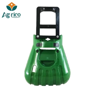 Garden tools, leaf scoops, grass clipping collector