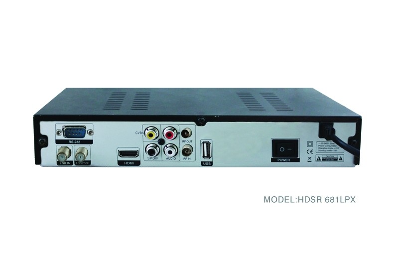 Gecen HD Digital Dvb-S2 satellite receiver with RF IN and RF OUT and BISS model HDSR 681LPX