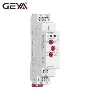 GRV8-02 Monitoring Relay,Single-Phase Voltage Control Monitoring Relay Over Voltage Protection GRV8-02/AD48 
