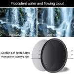 GiAi slim 62mm ND8 filter Neutral density filter Camera ND filter