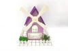 Give gifts with grace paper windmill with light decoration gift