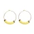 Import Gold Beaded Colorful Polymer Clay Disc Vinyl Heishi Hoop Earrings For Women Big Earrings Handmade Jewelry Summer Girl Gifts Boho from China