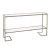 Import Gold metal frame space saving console table with two tiers mirrored of storage from China