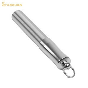 Good quality And Cylinder Design Portable Titanium Color Toothpick Holder,Toothpick Container