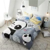 Good Quality Household Supplies 100% Cotton Duvet Cover Cartoon Pattern Kids Four-piece Bedding Set