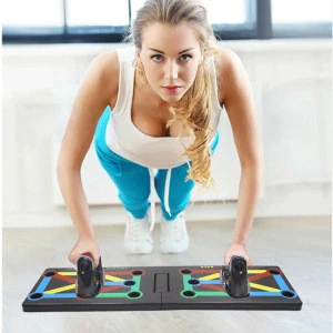 Gym Body Training Push Up Board With Handle Foldable Muscle  Body Building Fitness Equipments