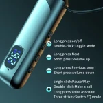 H6 LED neckband neck band neck-band wireless earphones Headset Auscultadores com banda de pescoco for running sport with cable