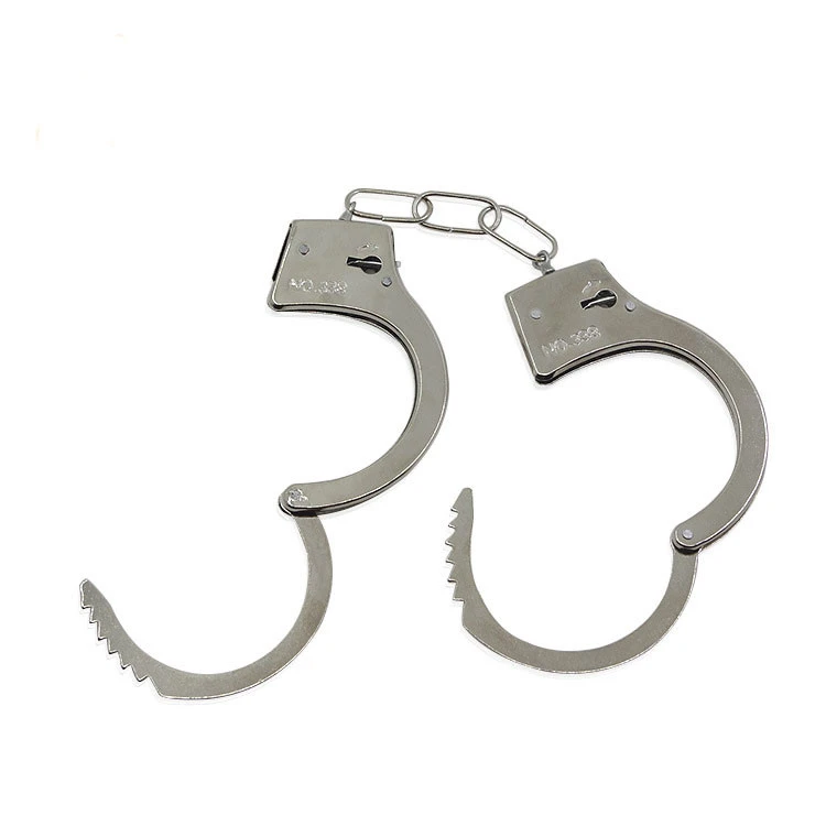 Halloween Cheap Swat Police Role Play Kids Party Supplies Play Toy Metal Handcuffs with Key
