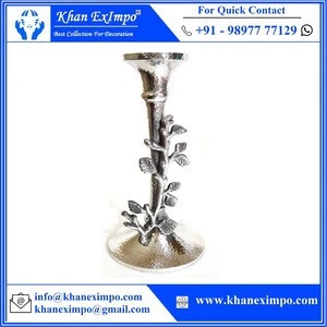 Hammered Design Best Aluminium Metal Candle Holder Candlestick Holder Candelabra Candle Pillar Holder