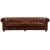 Import Hand Finished Vintage Tan Leather Chesterfield Sofa Furniture from China