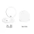 Import handheld travel double sized compact round 10x lighted led makeup mirror from China