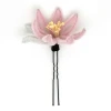 Handmade Hollow Lotus Flower Clip Hair Accessories Wedding Bridal U-shaped Clips Creative Hair Fork