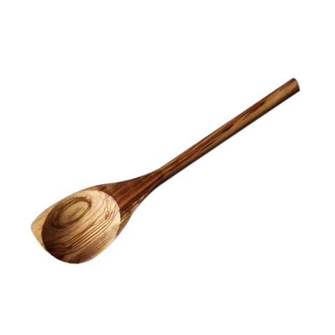 Handmade Nordic Traditional Italy Olive Wood Straining Spoon Wooden Kitchen Cooking Utensils