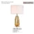 Import Handmade Stained Glass Table Lights Crystal Table Lamps for Living Room with Amber Color Coloured Glaze Light from China