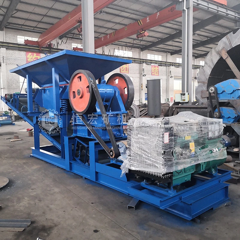 (Have In Stock) PE250*400 Mine Quarry Crusher Iron Ore Crusher Small Mobile Stone Diesel Engine Jaw Crusher With Screen In Oman