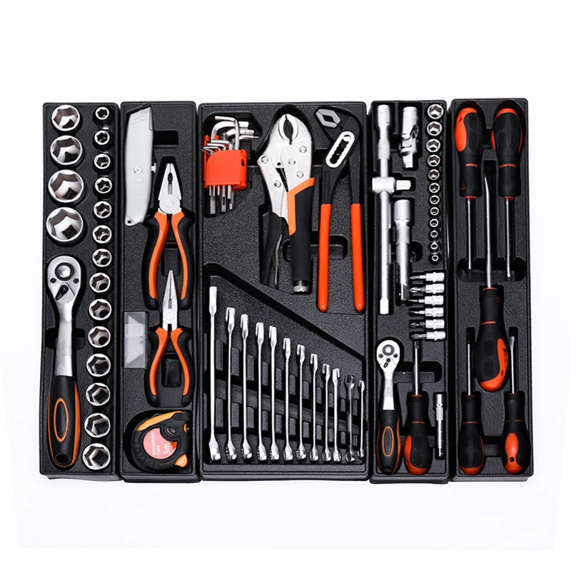 HB-8085 complete cycle auto tool storage set organizer bicycle us general box package tool box multifunction tool box case