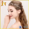 HB0068 JN Vintage Crystal Pearl Leaf Bow Wedding Gold Tiara Bridal Crown Headpiece Hair Accessories