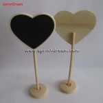 Heart Wooden Mini Chalkboard With Stand Wedding Writing Notice Message Paint Wood Blackboard
