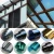 Import Heat insulation colored sliding glass door window tint black chrome film from China