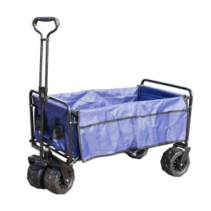 Heavy duty beach wagon 4 wheels utility outdoor garden trolley / garden tool cart / garden cart