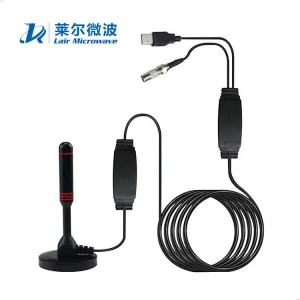 High Gain HDTV Indoor TV Antenna Amplifier with USB interface and F connector